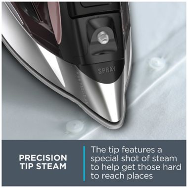 Rowenta&reg; Pro Master Xcel DW8370 Steam Iron in Black. View a larger version of this product image.