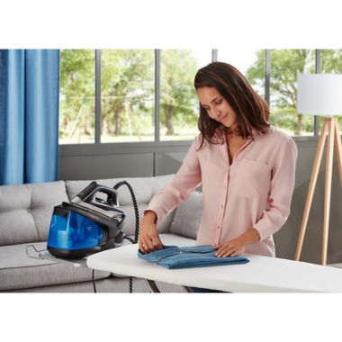ROWENTA Compact Steam Station Pro VR8324U1 Steam Generator Iron in Blue. View a larger version of this product image.