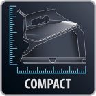 Alternate image 8 for ROWENTA Compact Steam Station Pro VR8324U1 Steam Generator Iron in Blue