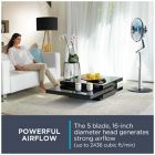 Alternate image 3 for Rowenta Turbo Silence Extreme 16-inch Stand Fan in Silver/Grey