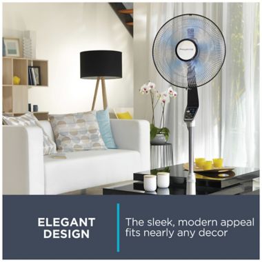 Rowenta Turbo Silence Extreme 16-inch Stand Fan in Silver/Grey. View a larger version of this product image.