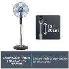 Alternate image 7 for Rowenta Turbo Silence Extreme 16-inch Stand Fan in Silver/Grey