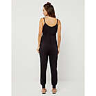 Alternate image 2 for A Pea in the Pod&reg; Small Luxe Maternity Jumpsuit in Black