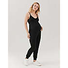 Alternate image 1 for A Pea in the Pod&reg; Small Luxe Maternity Jumpsuit in Black