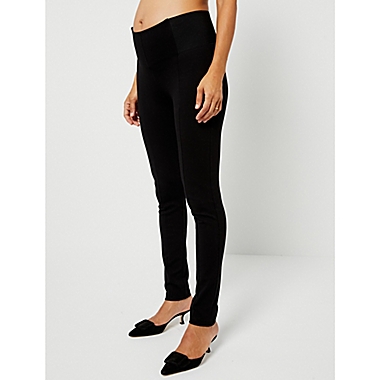 A Pea in the Pod&reg; X-Small Pietro Brunelli Maternity Scuba Legging in Black. View a larger version of this product image.