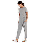 Alternate image 0 for A Pea in the Pod&reg; Small Reversible Super Soft Maternity Jumpsuit in Grey