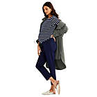 Alternate image 0 for A Pea in the Pod Medium Curie Side Panel Slim Ankle Maternity Pant in Navy