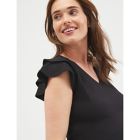 Alternate image 5 for Motherhood Maternity&reg; Jessica Simpson&reg; Flutter Sleeve V-Neck Top