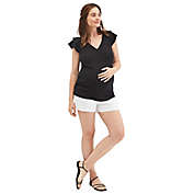 Motherhood Maternity&reg; Jessica Simpson&reg; Flutter Sleeve V-Neck Top