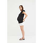 Alternate image 6 for Motherhood Maternity&reg; Jessica Simpson&reg; Flutter Sleeve V-Neck Top