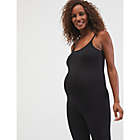 Alternate image 1 for Motherhood Maternity&reg; Small Scoop Neck Camisole Jumpsuit in Black