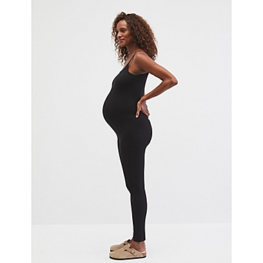 Motherhood Maternity&reg; Small Scoop Neck Camisole Jumpsuit in Black. View a larger version of this product image.