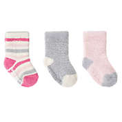 Cuddl Duds&reg; 3-Pack Cozy Crew Socks in Pink