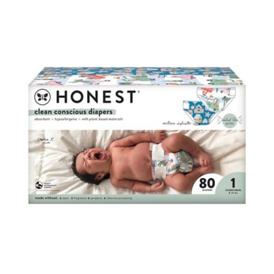 The Honest Company&reg; Size 1 80-Count Disposable Diapers in Gingersnap! + Four-Woof Drive