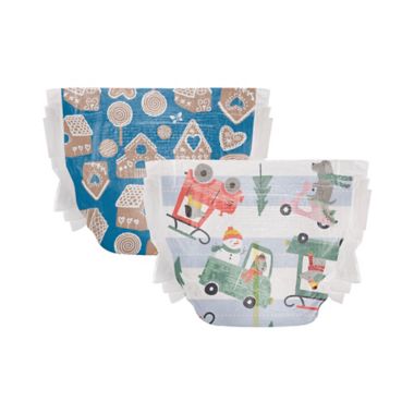 The Honest Company&reg; Size 1 80-Count Disposable Diapers in Gingersnap! + Four-Woof Drive. View a larger version of this product image.