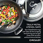 Alternate image 3 for Circulon&reg; SteelShield&trade; Clad Stainless Steel 12-Inch Wok with Lid