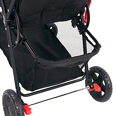 Kolcraft&reg; Cloud Plus Stroller in Red/Black. View a larger version of this product image.