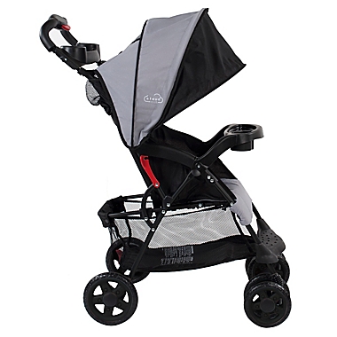Kolcraft&reg; Cloud Plus Stroller in Grey/Black. View a larger version of this product image.