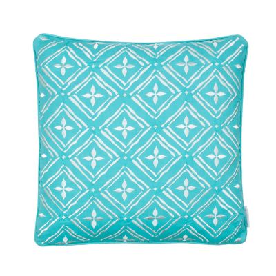 Levtex Home Arielle Embroidered Geo Square Throw Pillow