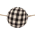 Alternate image 4 for Glitzhome&reg; 72-Inch Fabric Plaid Christmas Garlands in Black/White (Set of 2)