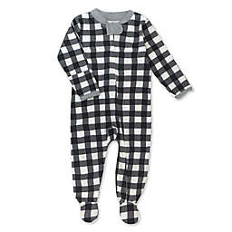 The Honest Company® Buffalo Check Organic Cotton Christmas Footed Pajama