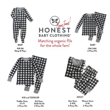 The Honest Company&reg; Women's X-Small 2-Piece Buffalo Check Organic Cotton Pajama Set. View a larger version of this product image.