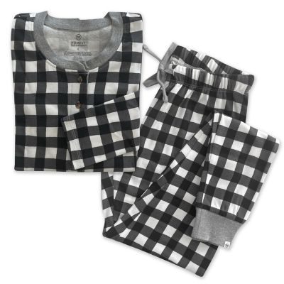 The Honest Company&reg; Women's 2-Piece Buffalo Check Organic Cotton Pajama Set