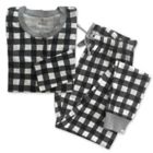 Alternate image 0 for The Honest Company&reg; Women's X-Small 2-Piece Buffalo Check Organic Cotton Pajama Set