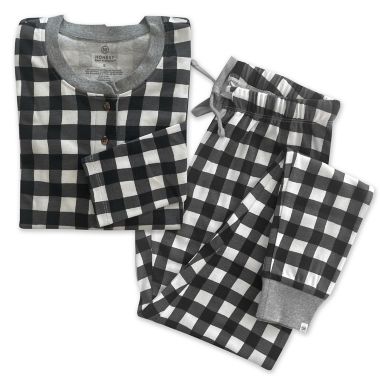 The Honest Company&reg; Women's X-Small 2-Piece Buffalo Check Organic Cotton Pajama Set. View a larger version of this product image.
