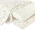 Alternate image 0 for Helo Spud Joyful Christmas Polyester 3-Piece Multicolor Fitted Crib Sheets and Baby Blanket Set