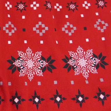 The Honest Company&reg; Men's XX-Large 2-Piece Fair Isle Organic Cotton Pajama Set in Red. View a larger version of this product image.