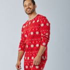 Alternate image 3 for The Honest Company&reg; Men's XX-Large 2-Piece Fair Isle Organic Cotton Pajama Set in Red