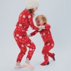 Alternate image 3 for The Honest Company&reg; Size 18M 2-Piece Fair Isle Holiday Organic Cotton Pajama Set in Red