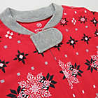 Alternate image 2 for The Honest Company&reg; Size 6-9M Fair Isle Holiday Organic Cotton Footed Pajama in Red
