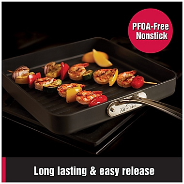 All-Clad B1 Nonstick Hard Anodized Nonstick 11-Inch Flat Square Grille Pan. View a larger version of this product image.