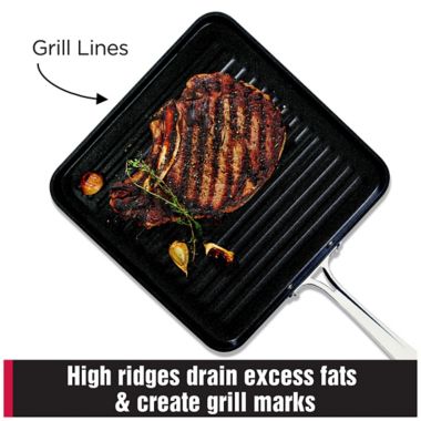 All-Clad B1 Nonstick Hard Anodized Nonstick 11-Inch Flat Square Grille Pan. View a larger version of this product image.