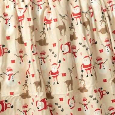 Hello Spud Holiday Santa and Deer Multicolor Sherpa Baby Blanket. View a larger version of this product image.