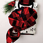 Alternate image 4 for The Honest Company&reg; Holiday Tartan Organic Cotton Footed Pajama in Black/Red