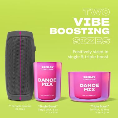 Friday Collective&trade; Dance Mix 13.5 oz. 3-Wick Candle. View a larger version of this product image.