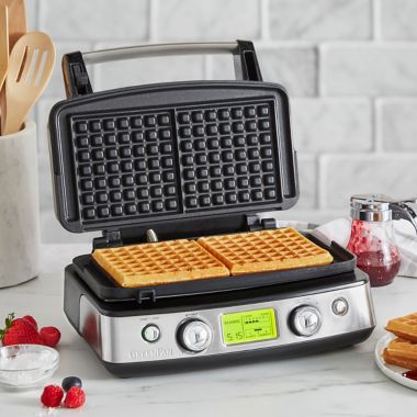 Green Pan 2-Square Waffle Maker in Stainless Steel | Bed Bath &