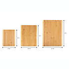 Alternate image 2 for Simply Essential&trade; Bamboo Wood Cutting Boards (Set of 3)