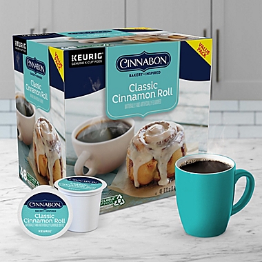 Cinnabon&reg; Classic Cinnamon Roll Flavored Coffee Keurig&reg; K-Cup&reg; Pods 48-Count. View a larger version of this product image.