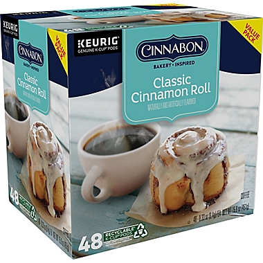 Cinnabon&reg; Classic Cinnamon Roll Flavored Coffee Keurig&reg; K-Cup&reg; Pods 48-Count. View a larger version of this product image.