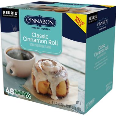 Cinnabon&reg; Classic Cinnamon Roll Flavored Coffee Keurig&reg; K-Cup&reg; Pods 48-Count. View a larger version of this product image.