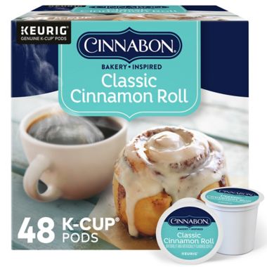 Cinnabon&reg; Classic Cinnamon Roll Flavored Coffee Keurig&reg; K-Cup&reg; Pods 48-Count. View a larger version of this product image.