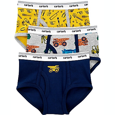 carter&#39;s&reg; Size 2T-3T 3-Pack Tools and Trucks Theme Toddler Briefs. View a larger version of this product image.
