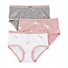 Alternate image 0 for carter&#39;s&reg; Size 2T-3T 3-Pack Unicorn Theme Underwear Briefs in Pink