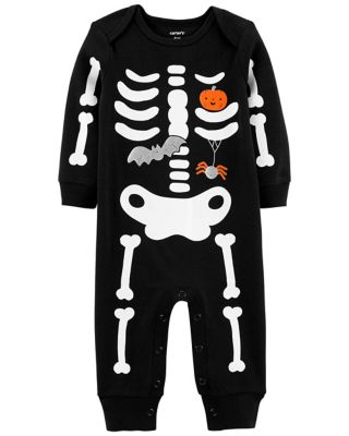carter&#39;s&reg; Halloween Skeleton Jumpsuit in Black