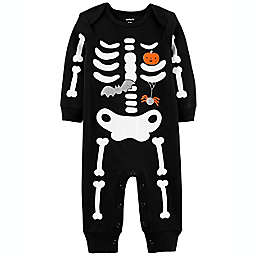 carter's® Halloween Skeleton Jumpsuit in Black