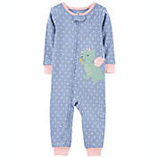carter&#39;s&reg; Size 24M Dinosaur Dots Snug-Fit Pajama in Blue